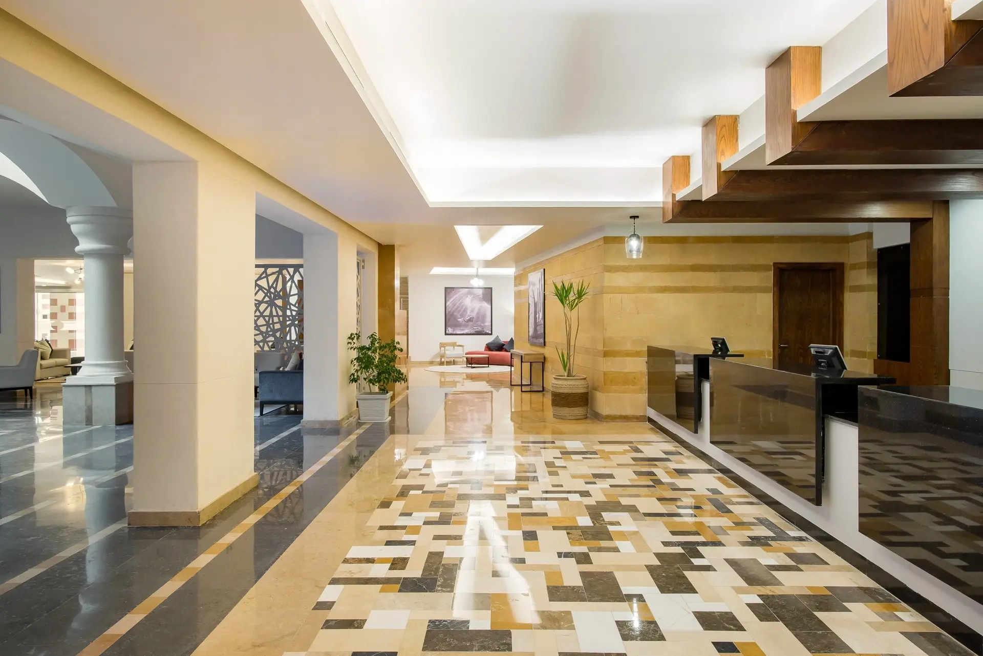 Reception at Radisson Marina Resort in Port Ghalib, Egypt