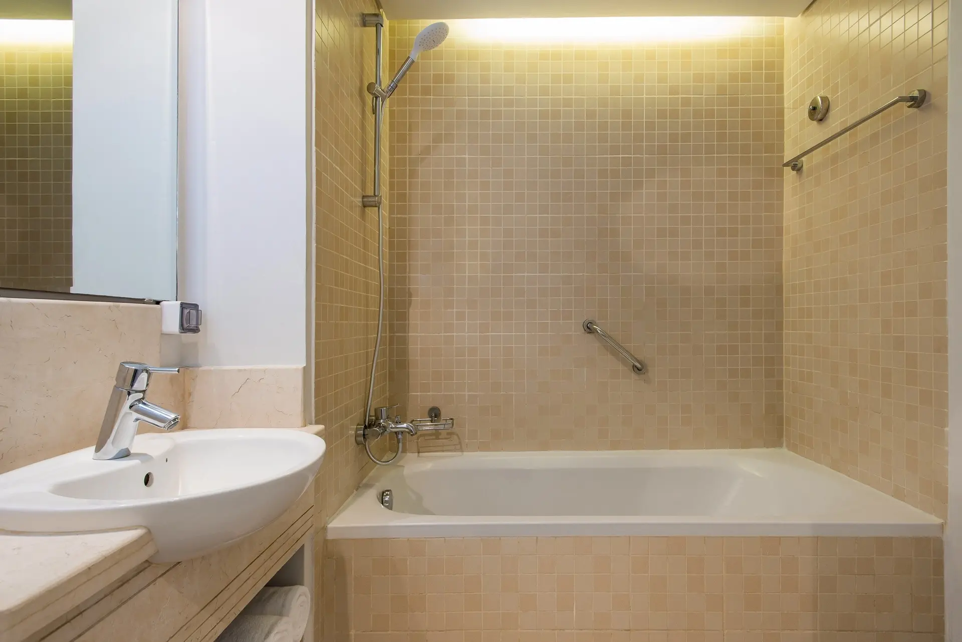 Superior bathroom at Radisson Marina Resort in Port Ghalib, Egypt