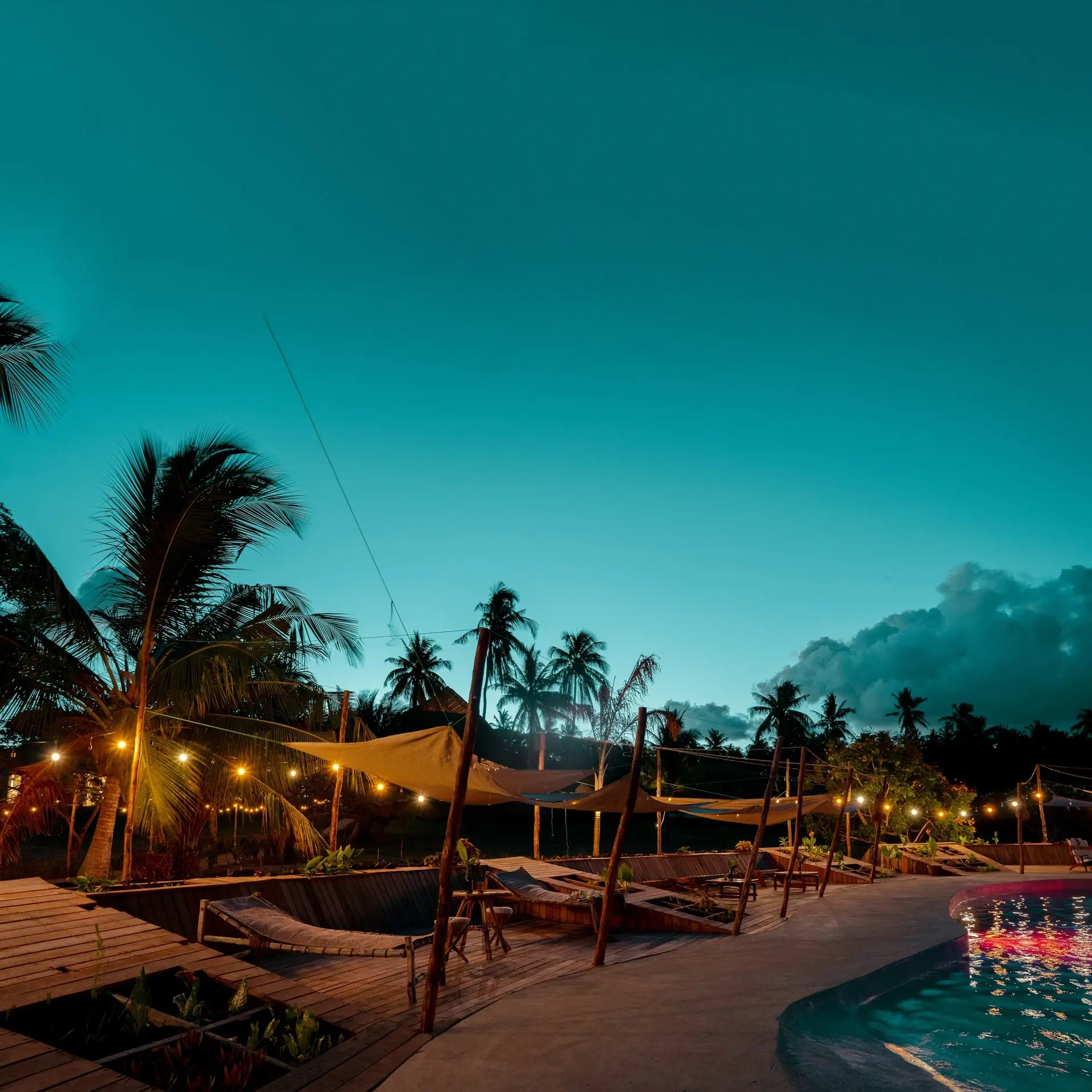 Swimming pool at Basecamp Mafia Island Eco Resort in Tanzania