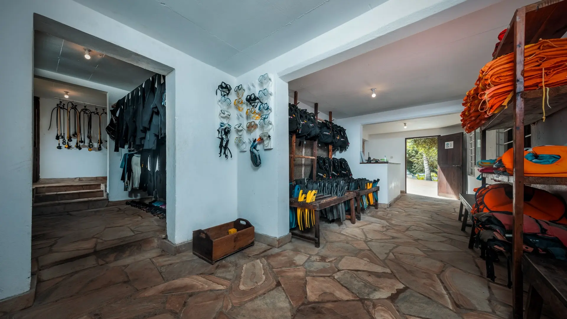 Dive centre at The Manta Resort in Pemba, Tanzania