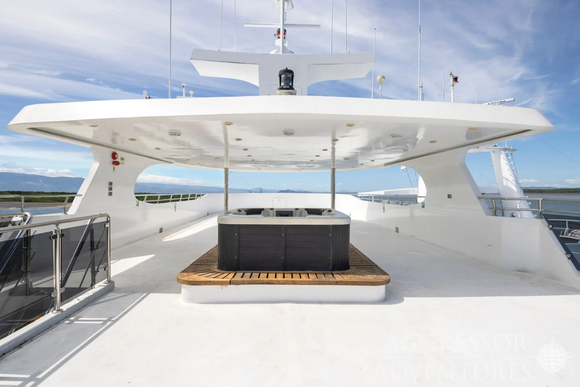 Fly deck on Cocos Island Aggressor, Costa Rica