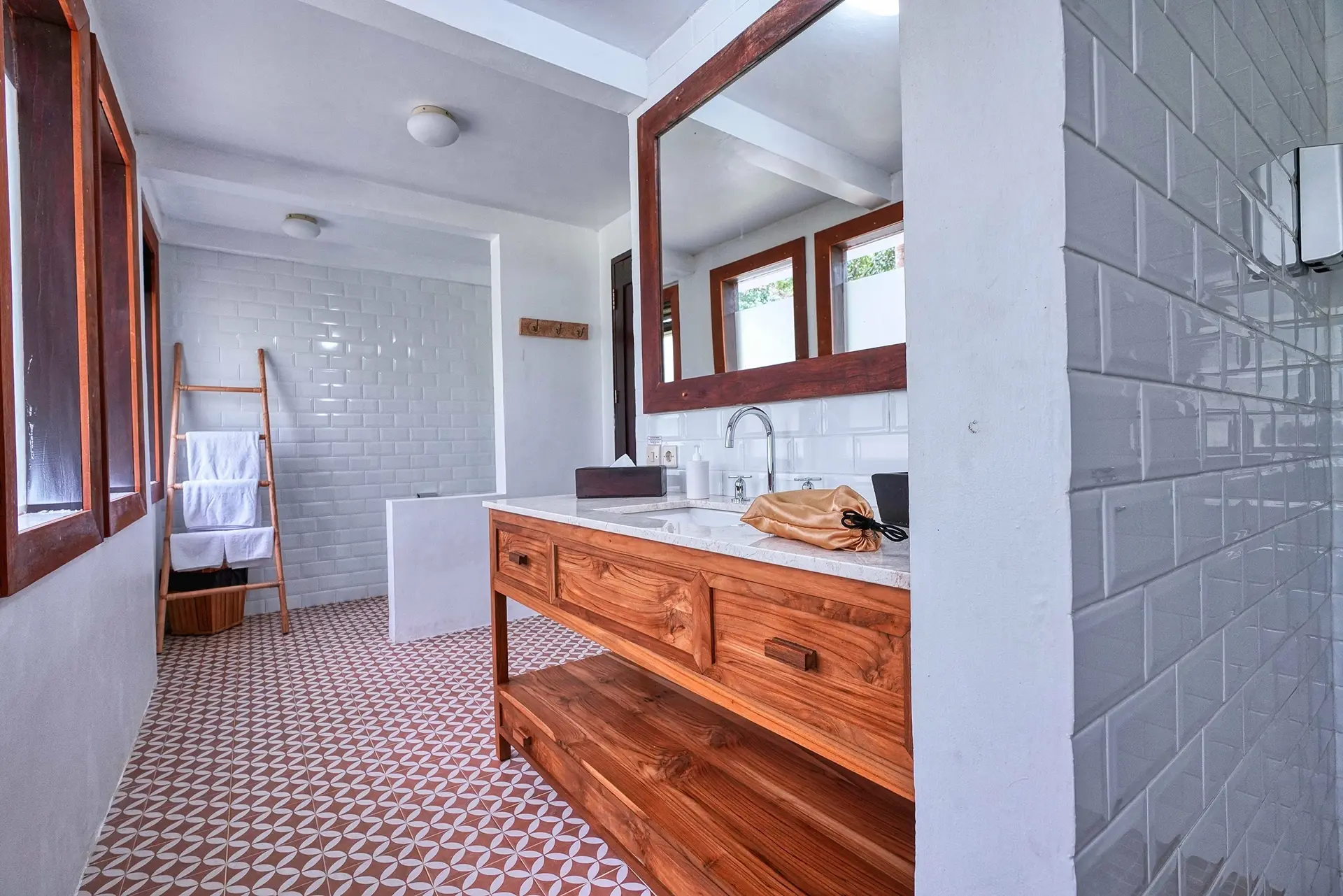 Bathroom at Spice Island Divers Resort in Ambon, Indonesia