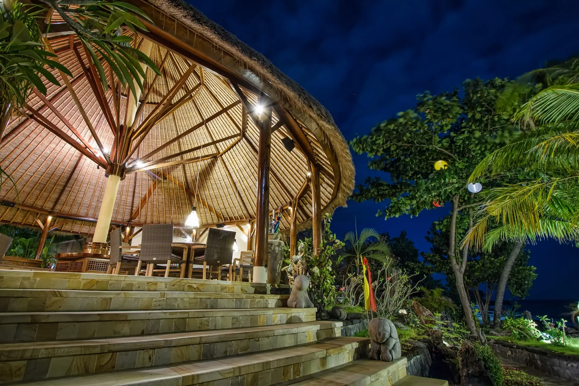 Restaurant at Alam Batu in Bali, Indonesia