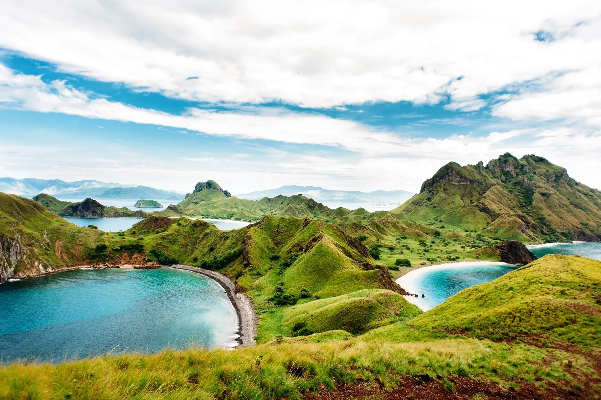 Padar Island in Komodo National Park, Indonesia