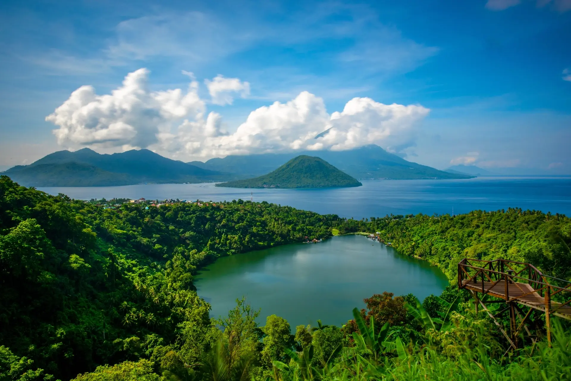 Laguna Lake in Maluku, Indonesia
