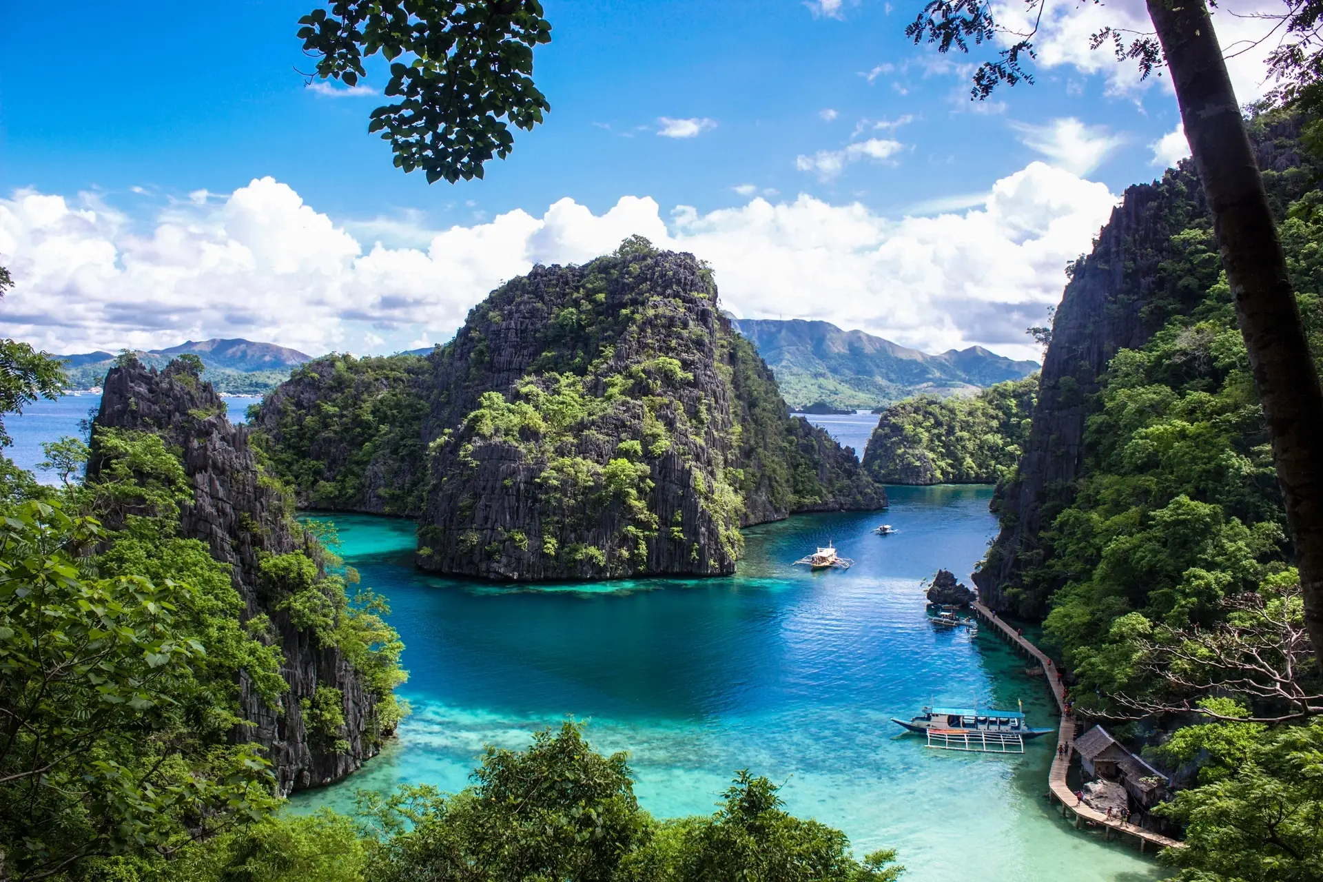 Lagoon in Coron Bay, the Philippines