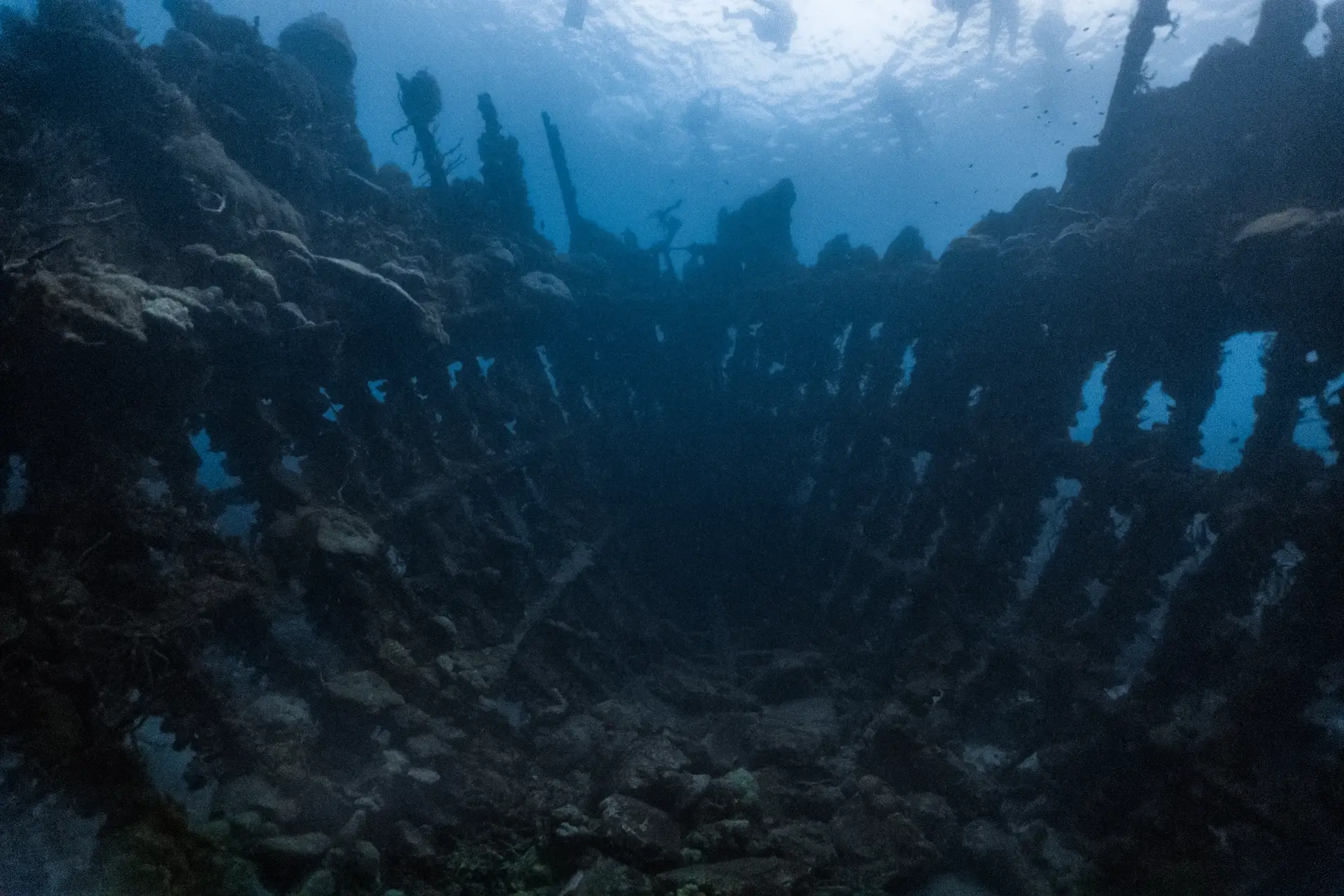 Skeleton shipwreck in Coron, the Philippines