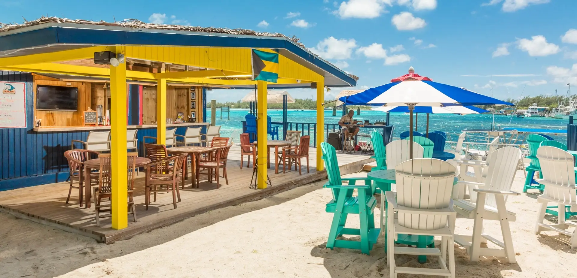 Sharkies bar at Bimini Big Game Club in the Bahamas