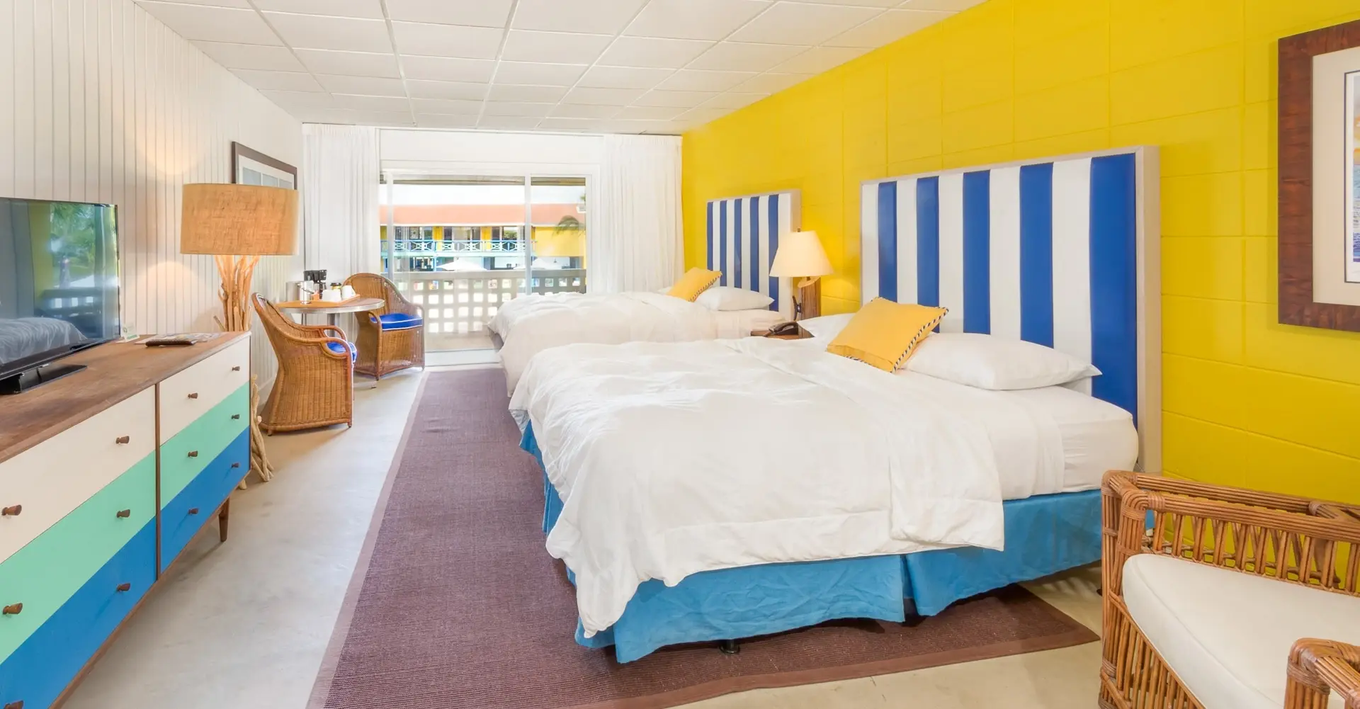 Standard room with queen beds at Bimini Big Game Club in the Bahamas