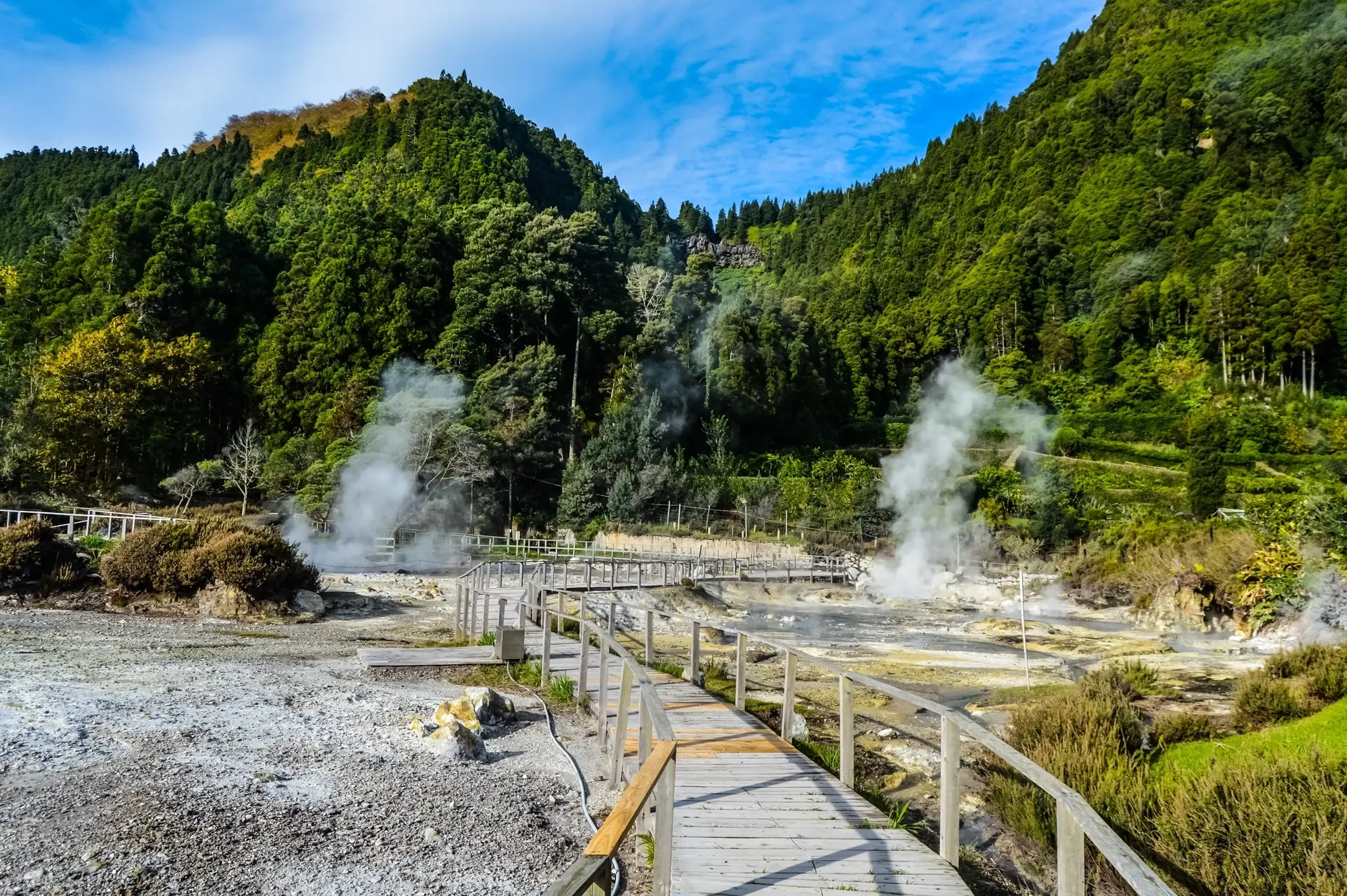 Fumaroles in Furnas Hot Springs, the Azores