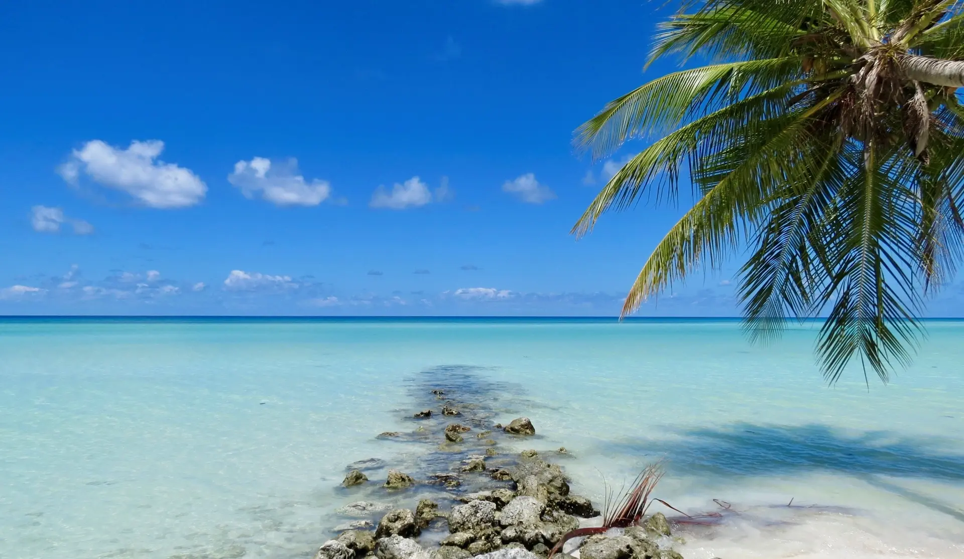 Beach on Laamu Atoll in the Maldives