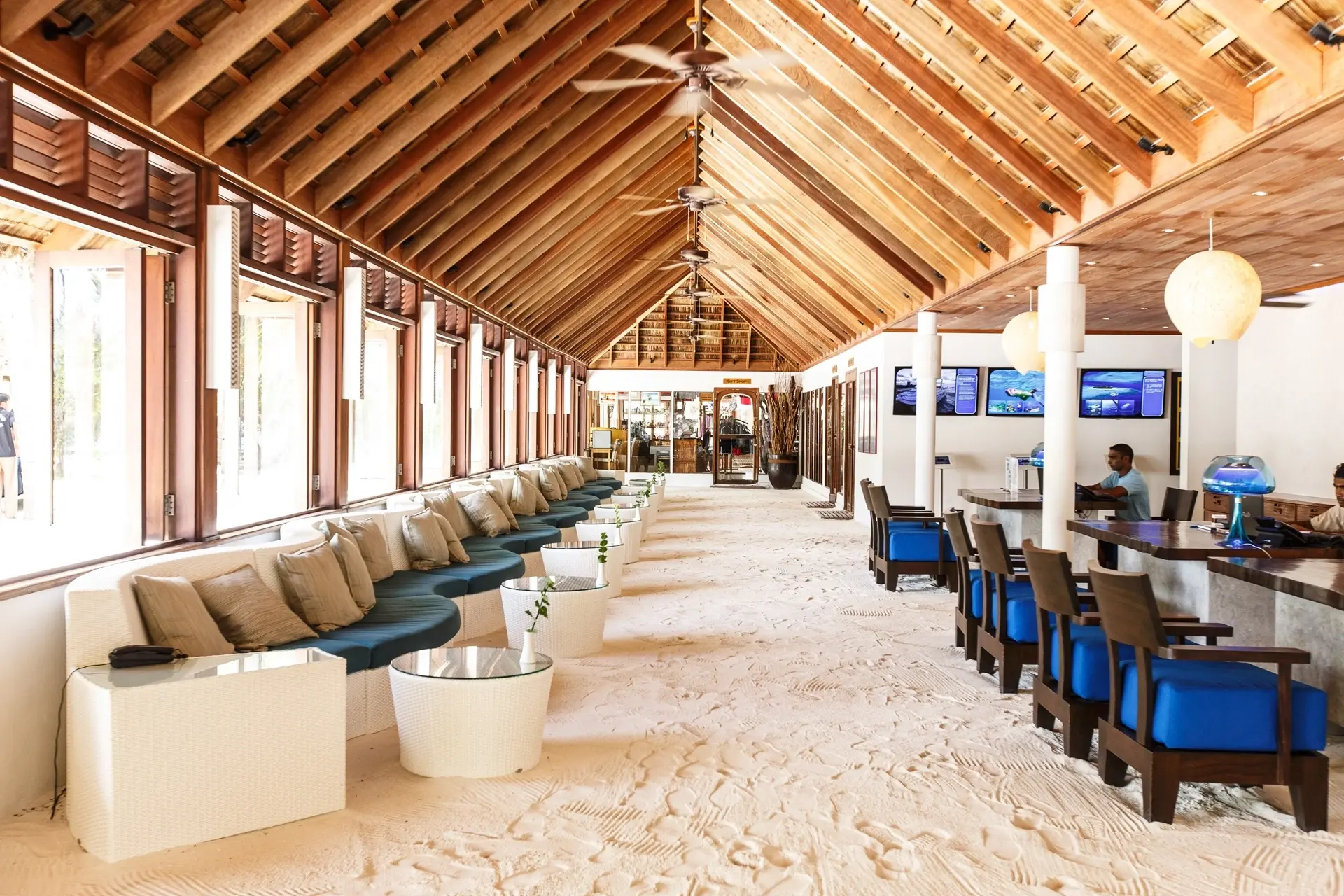 Reception at Meeru Island Resort in the Maldives