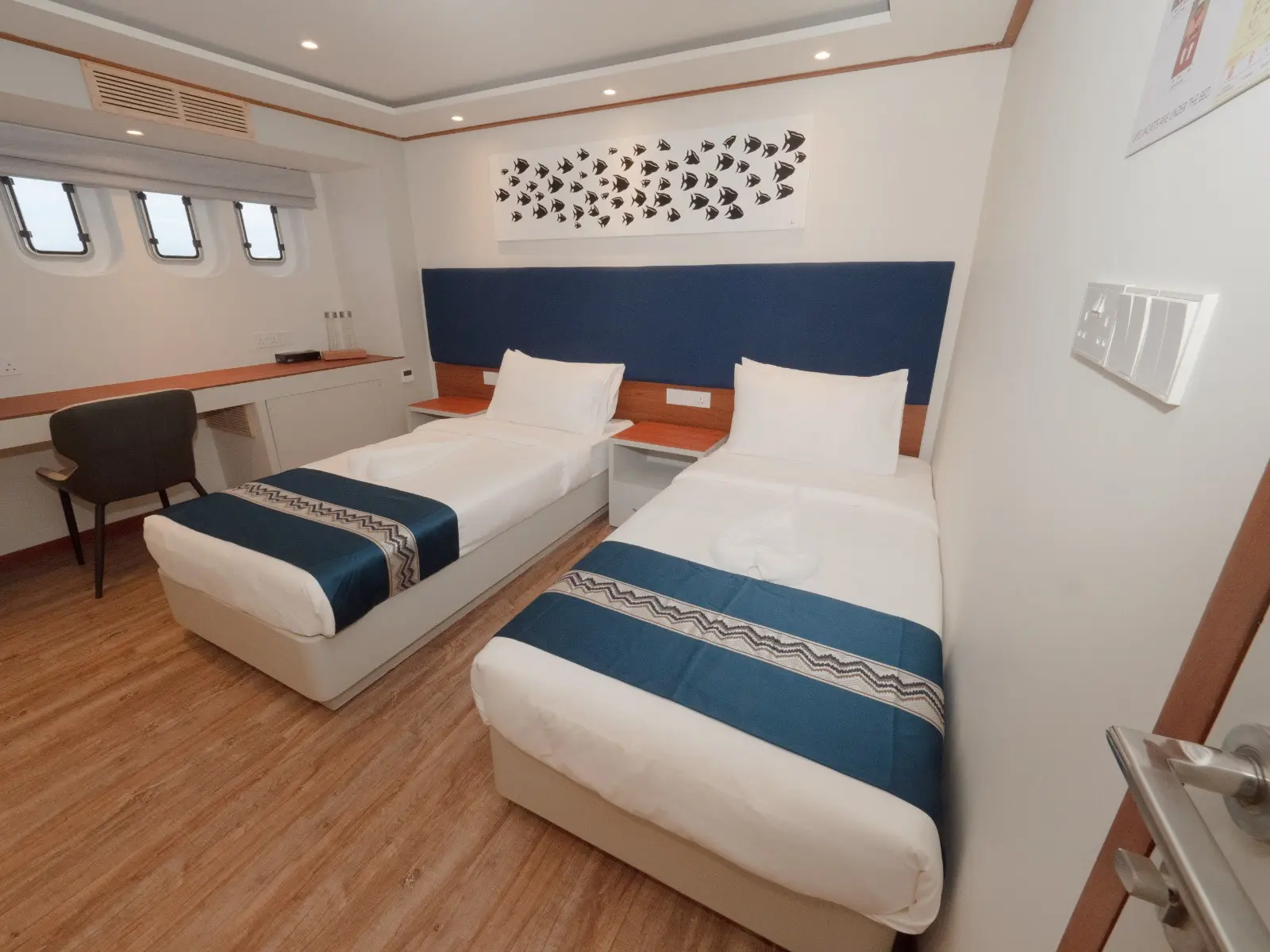 View of a twin cabin on Seascape.