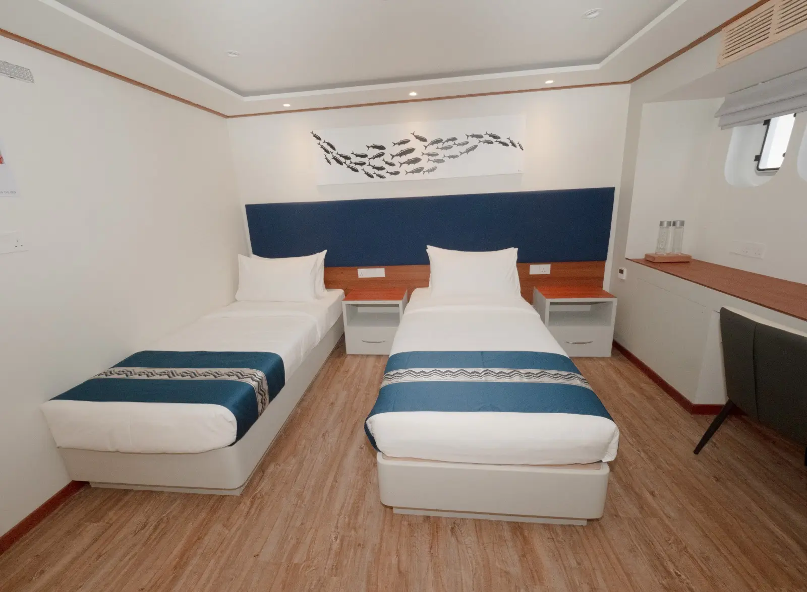 View of a twin cabin on Seascape.