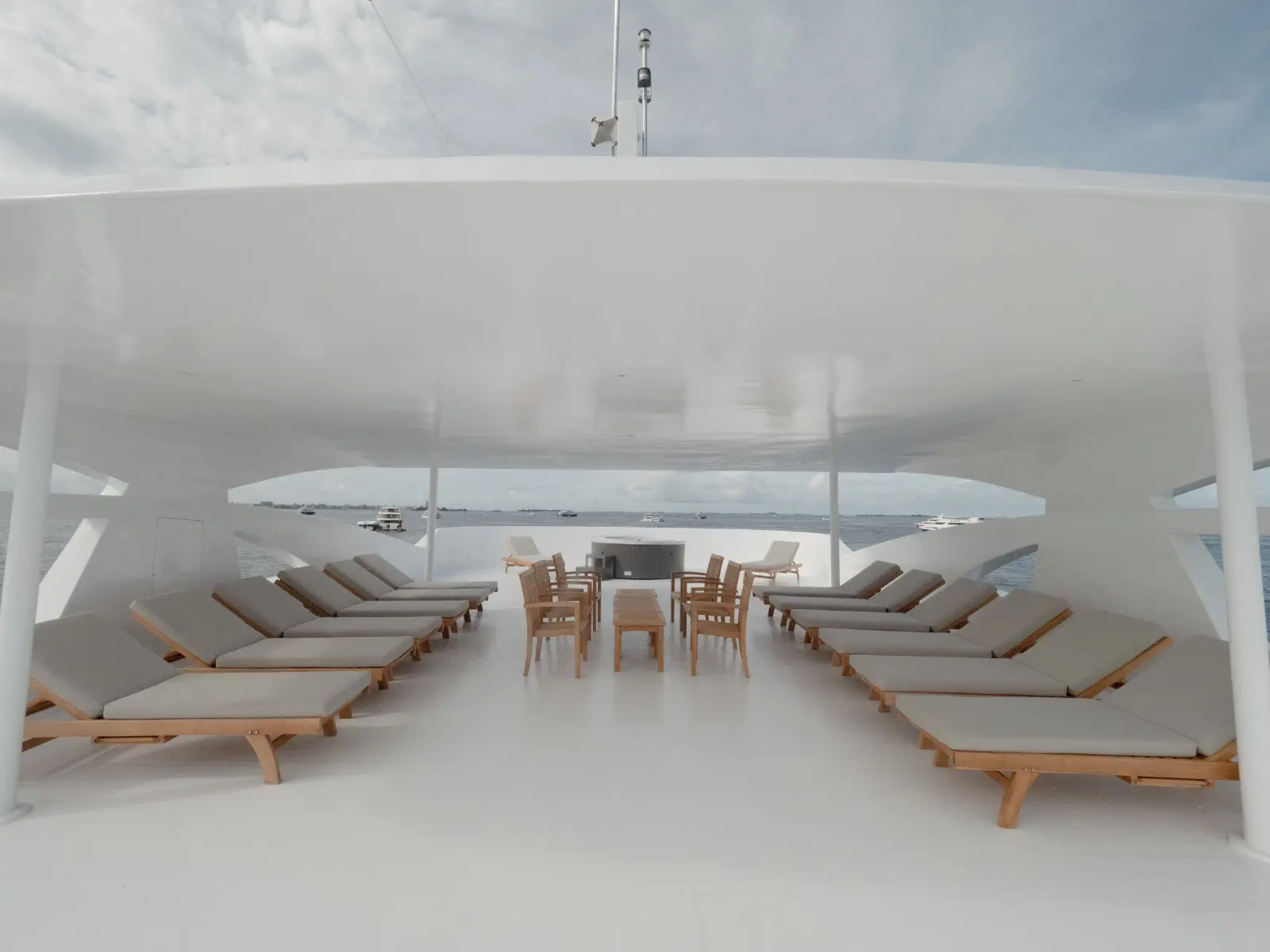 The upper deck area on Seascape.