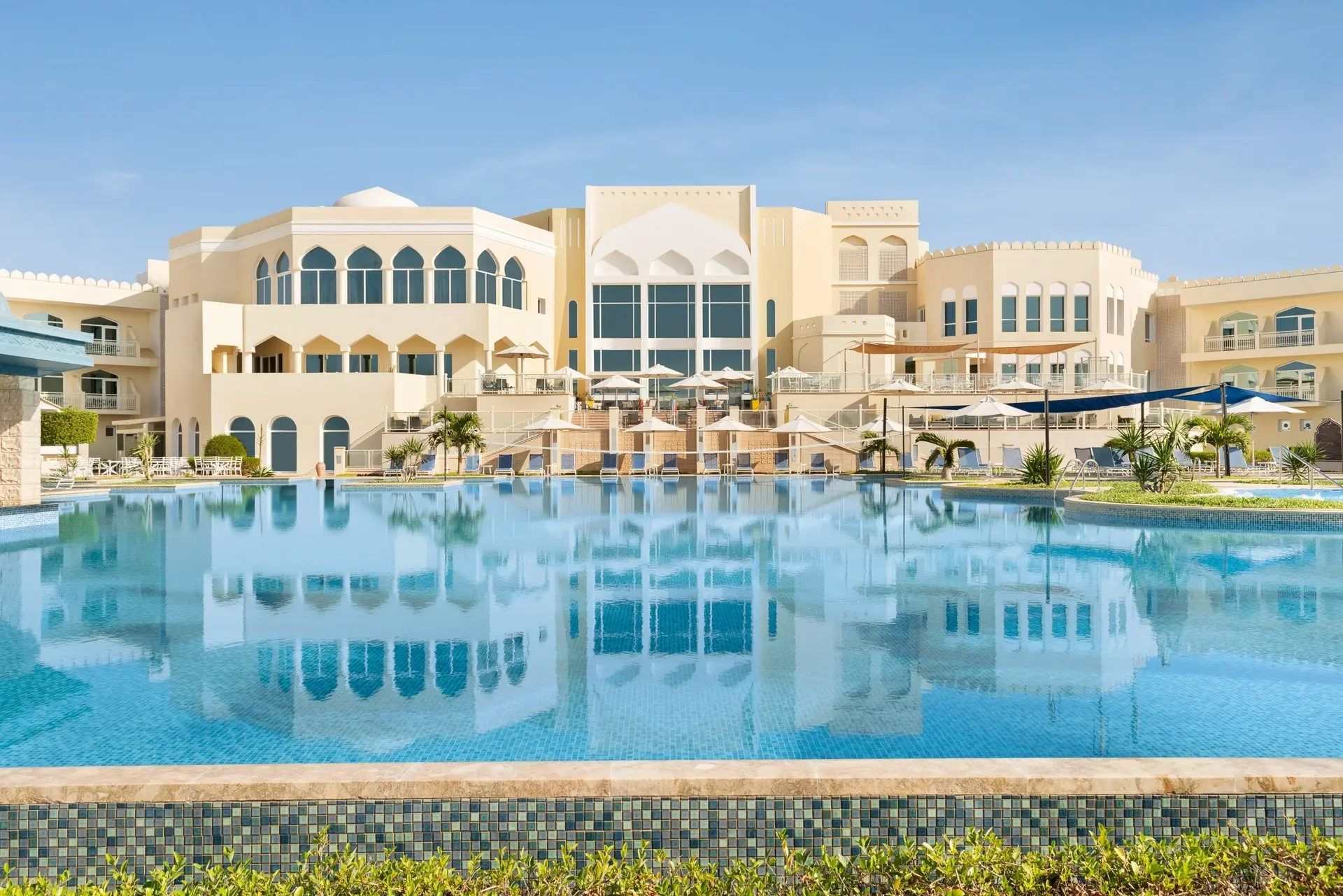 Adults swimming pool at Wyndham Garden Resort in Mirbat, Oman