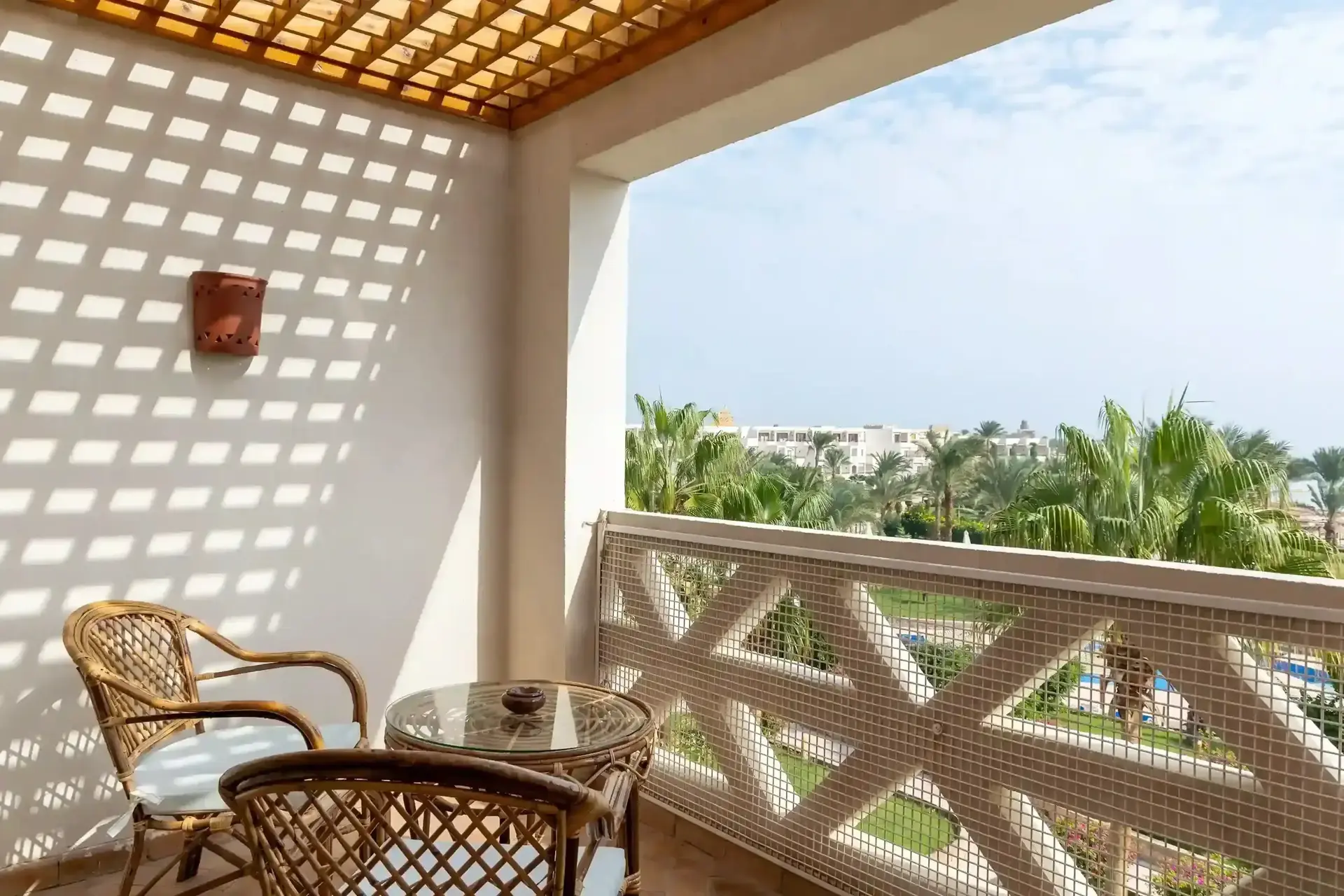 Balcony view from Fort Arabesque Resort, Egypt
