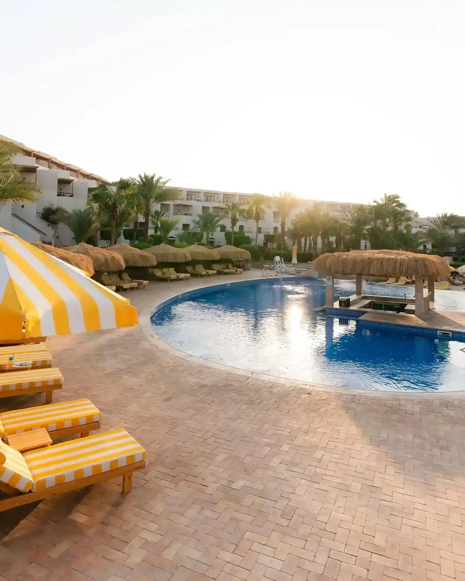 Swimming pool at Fort Arabesque Resort, Egypt