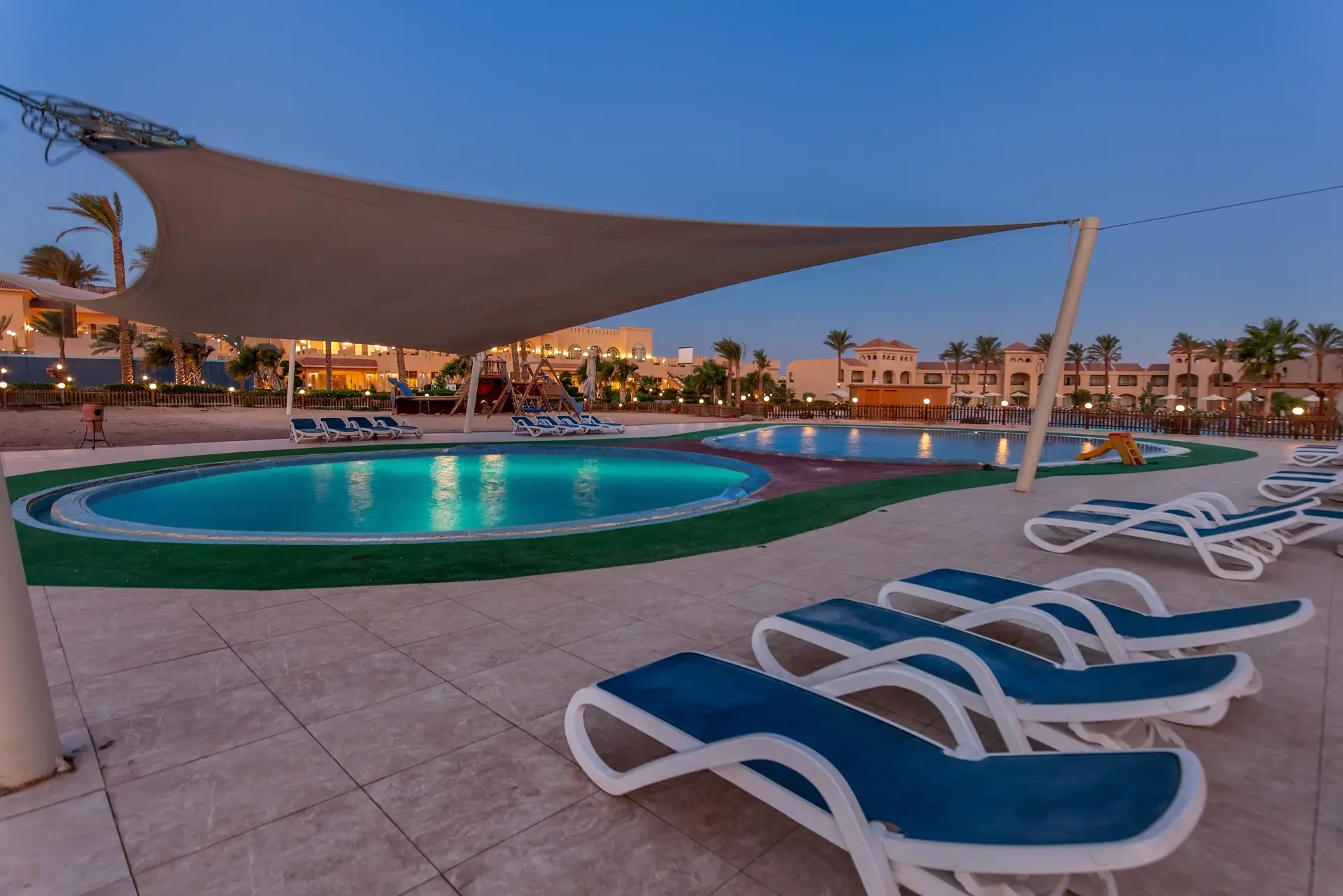 The kids pool at Cleopatra Resort Makadi Bay, Egypt.
