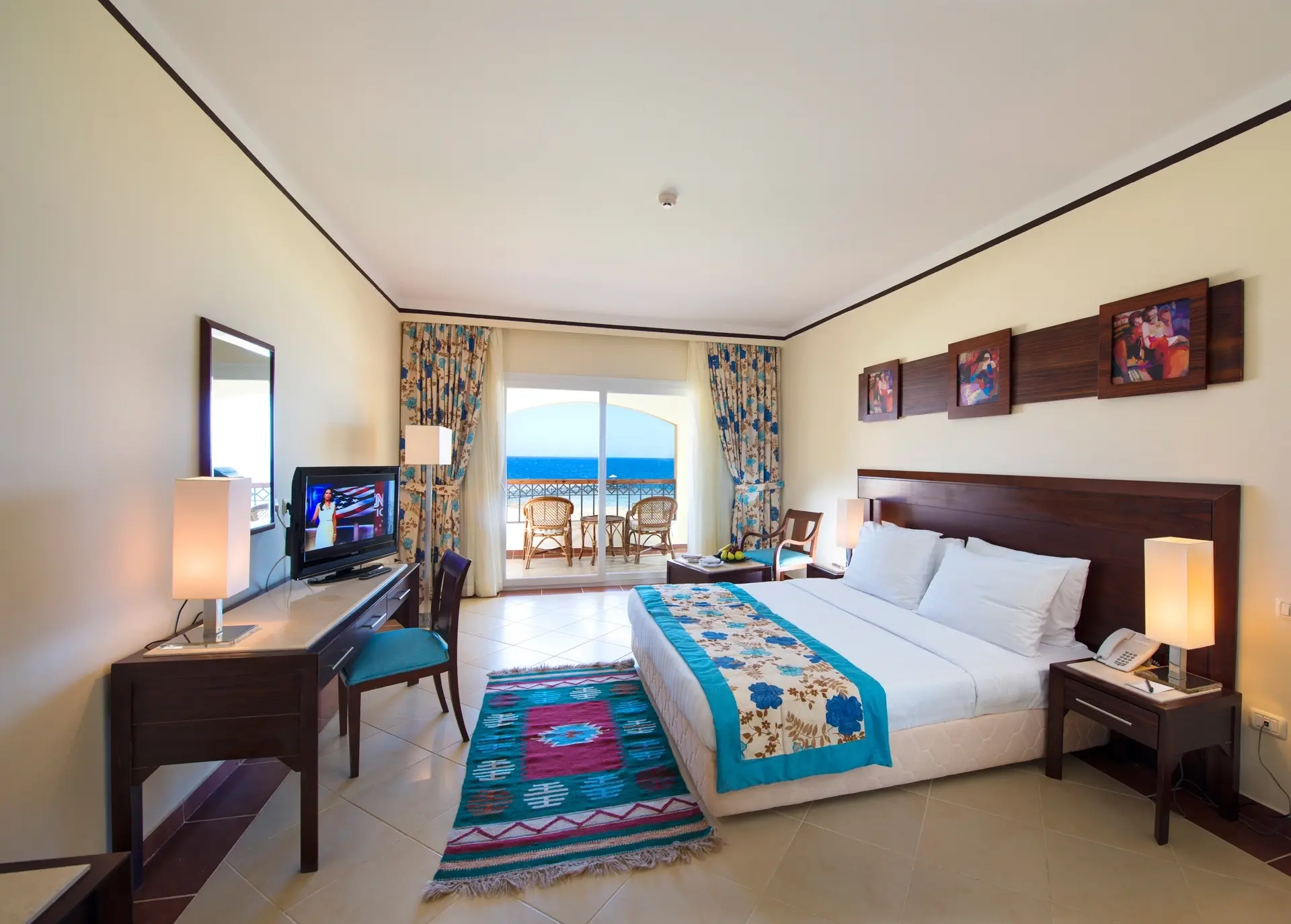 Bedroom at Concorde Moreen Beach Resort in Egypt
