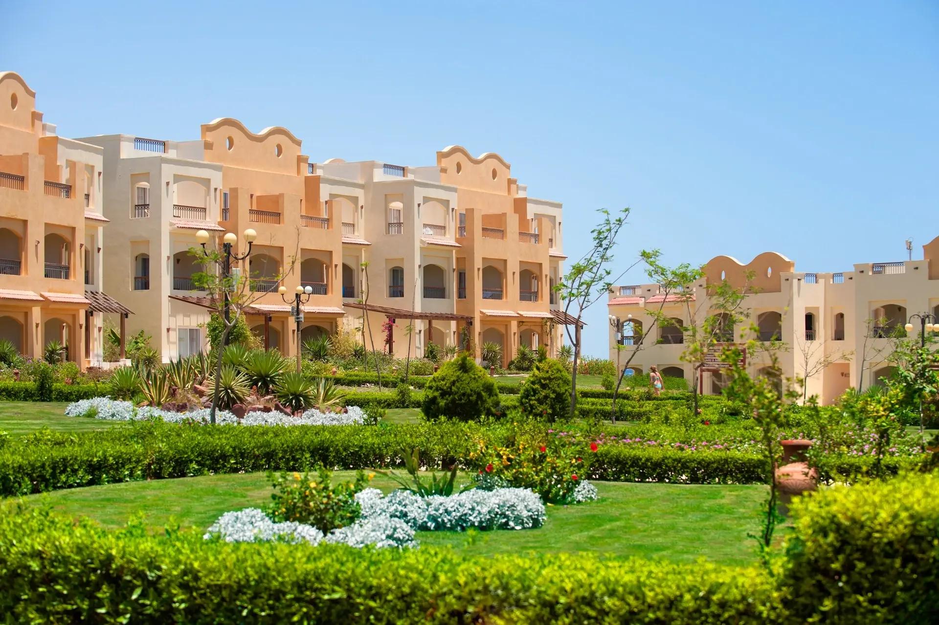 Garden at Concorde Moreen Beach Resort in Egypt