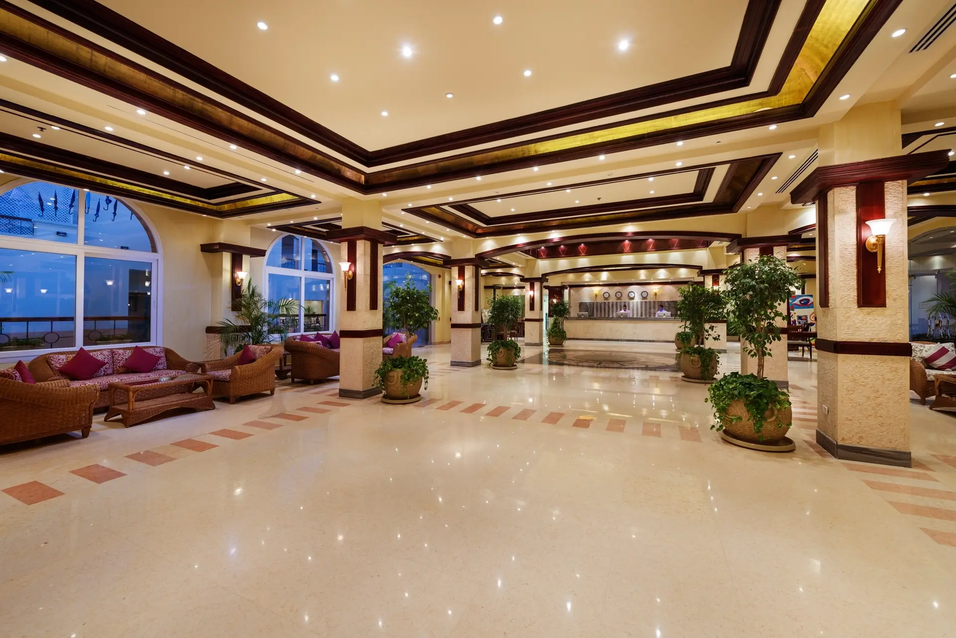 Lobby at Concorde Moreen Beach Resort in Egypt