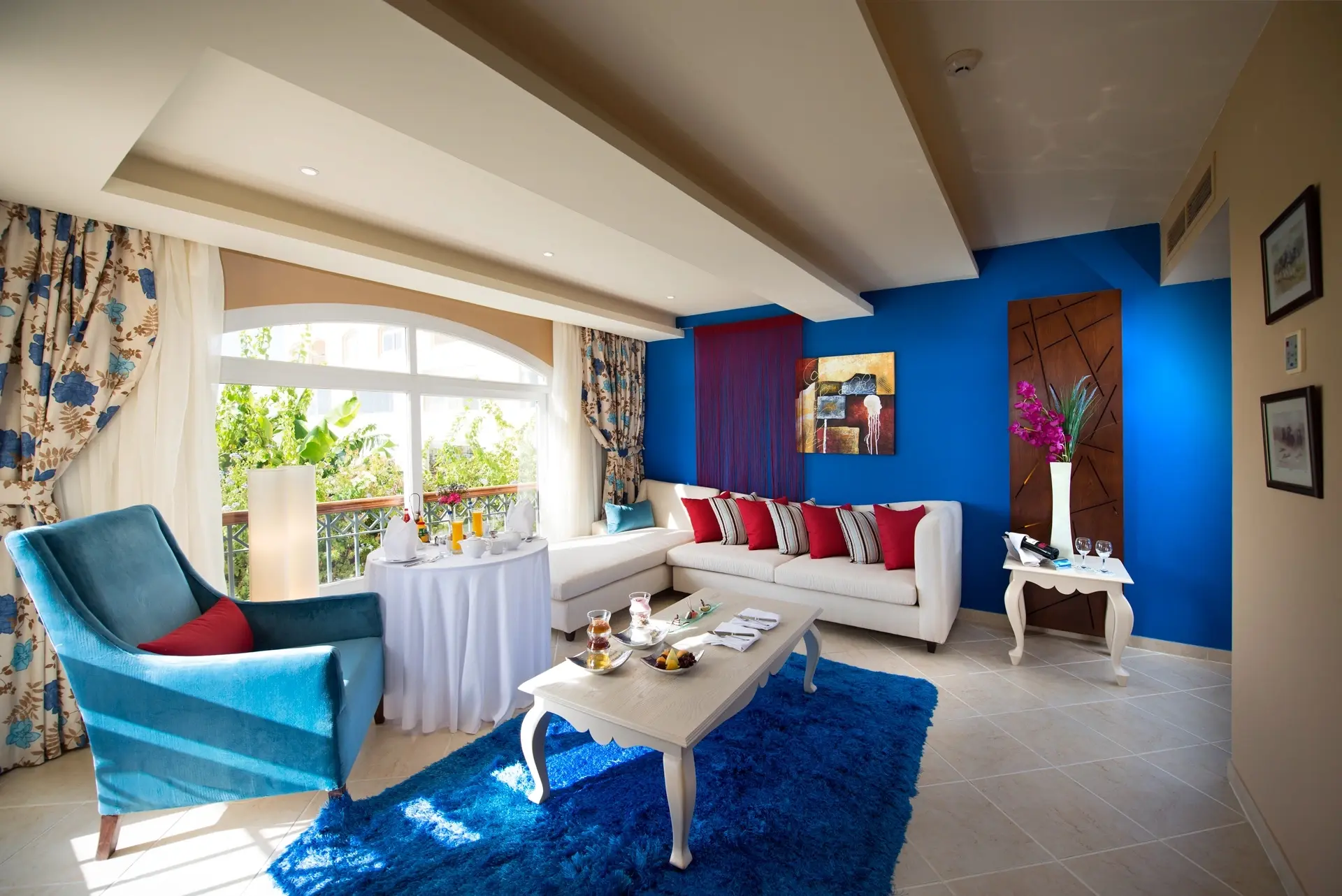 Lounge area at Concorde Moreen Beach Resort in Egypt