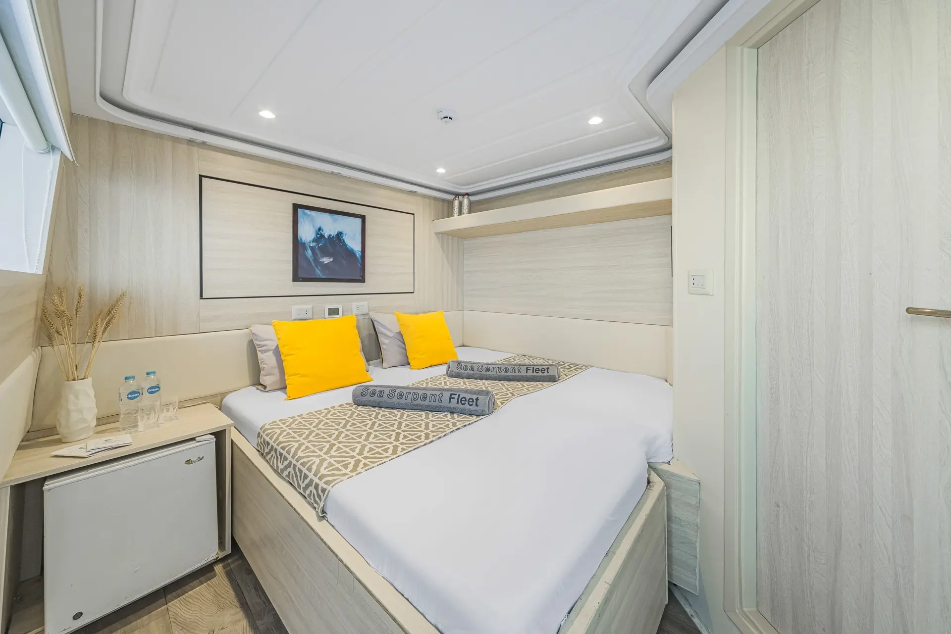 Upper deck double bed cabin on Sea Serpent Grand, Egypt
