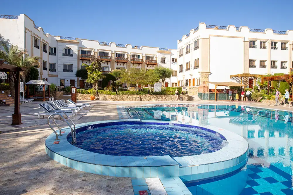 Swimming pool at Falcon Naama Star Resort in Sharm el Sheikh, Egypt