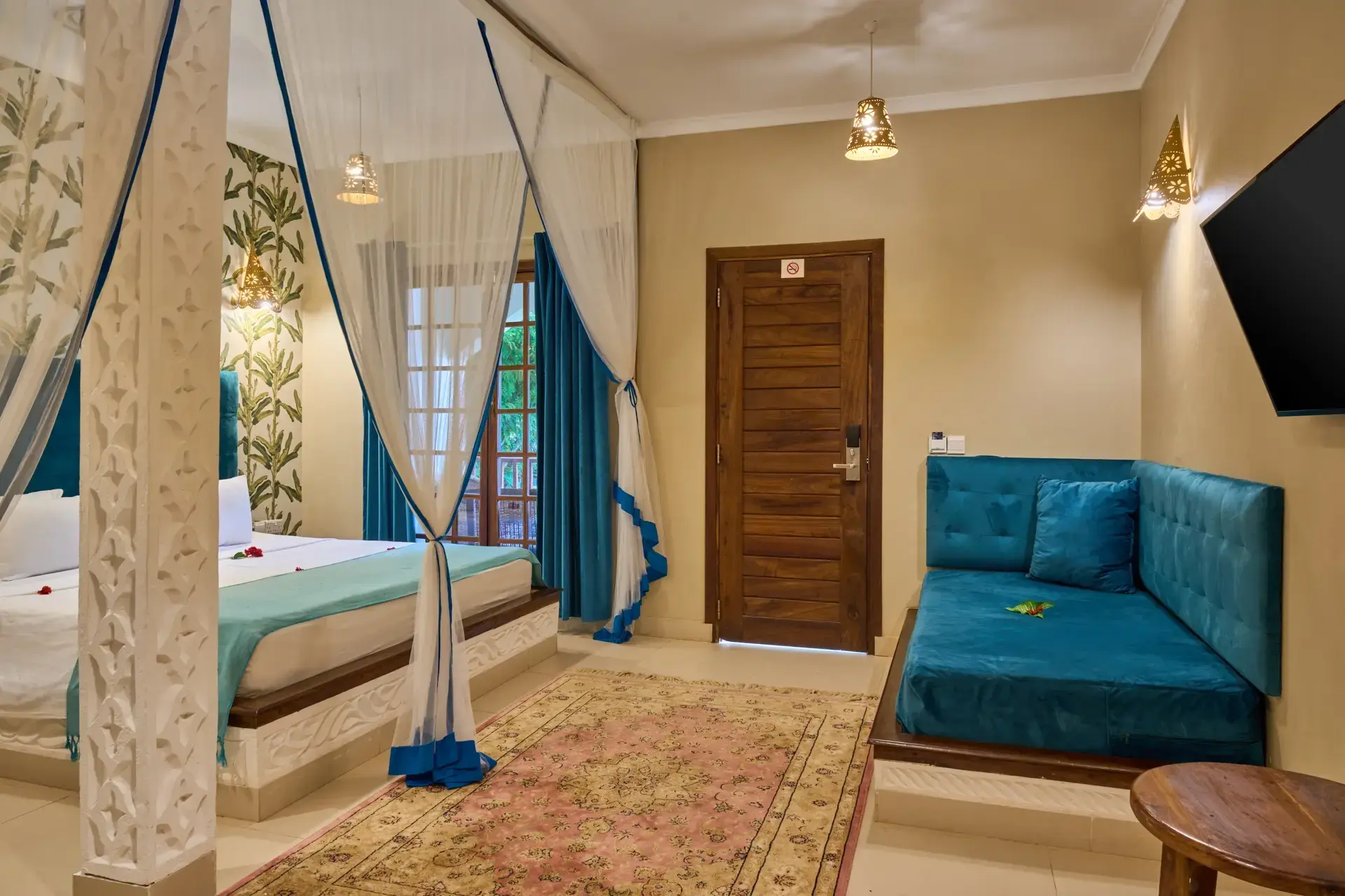 Arabian Deluxe Double Room at Kendwa Rocks Beach Hotel, Zanzibar