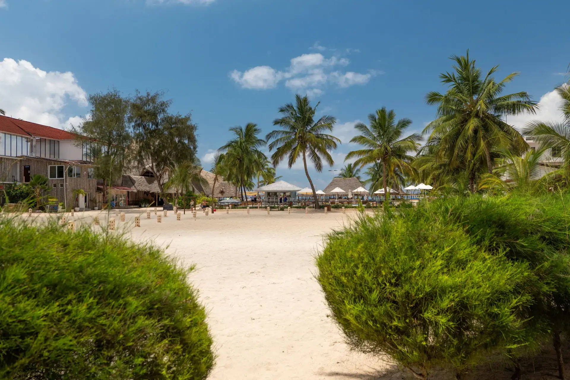 Path to the beach at Kendwa Rocks Beach Hotel, Zanzibar