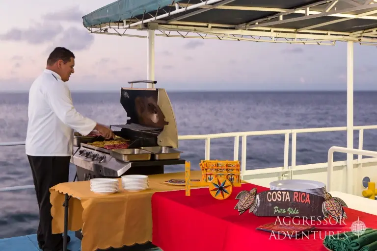 Barbecue on Okeanos Aggressor II, Costa Rica