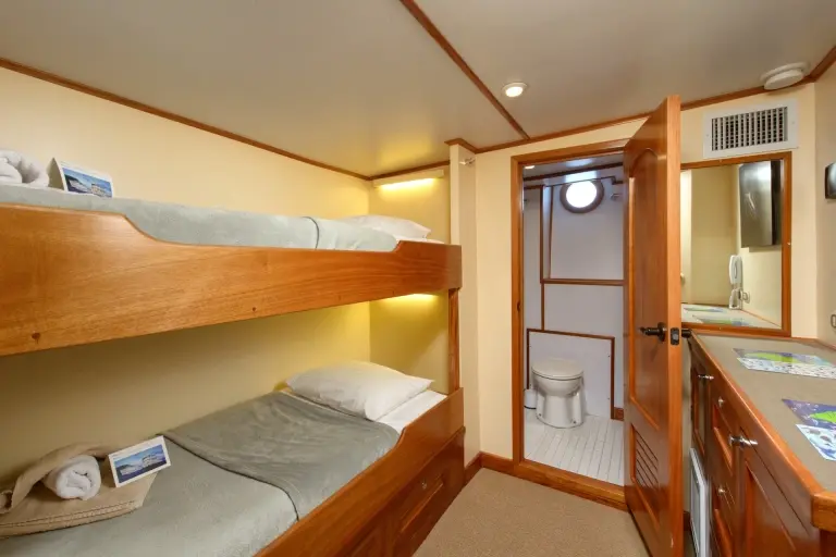 View of a cabin on Sea Hunter.