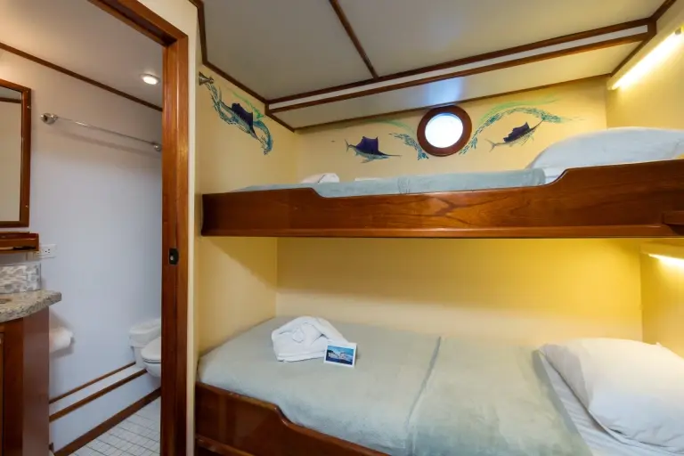A twin cabin on Sea Hunter.