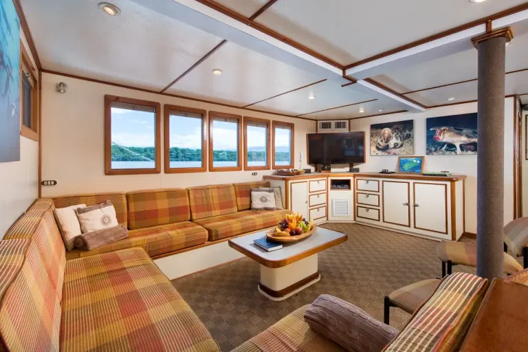 The lounge area on Sea Hunter.