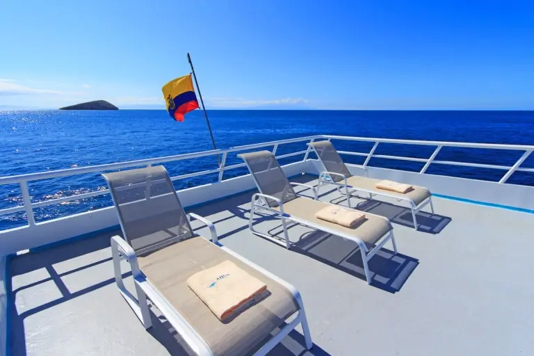 Sundeck on on Aqua Galápagos, Galápagos