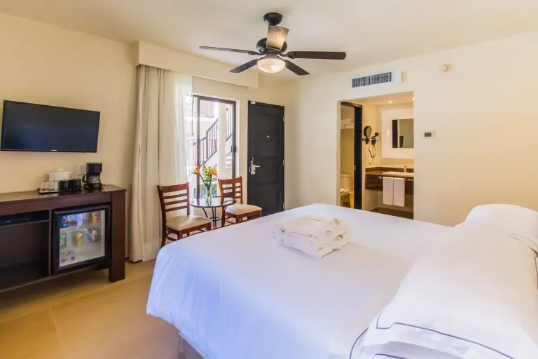 Double bedroom at Allegro Cozumel Resort in Mexico