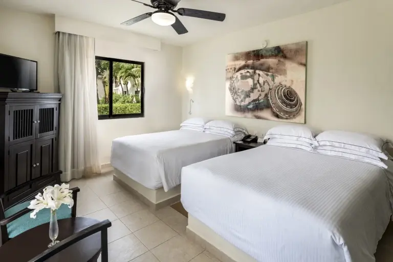 Twin bedroom at Allegro Cozumel Resort in Mexico