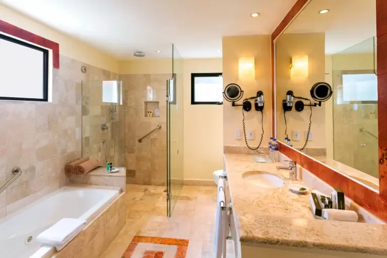 Bathroom at Occidental Cozumel Resort in Mexico