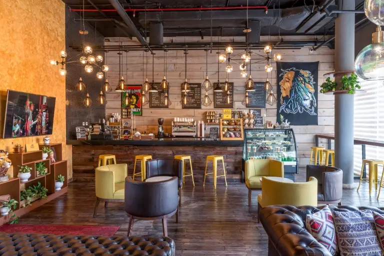Marley coffee cafe at The Fives Downtown Hotel & Residences in Mexico