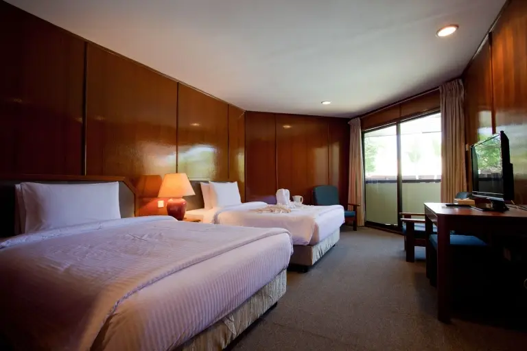 Standard bedroom at Layang Layang Island Resort in Borneo, Malaysia