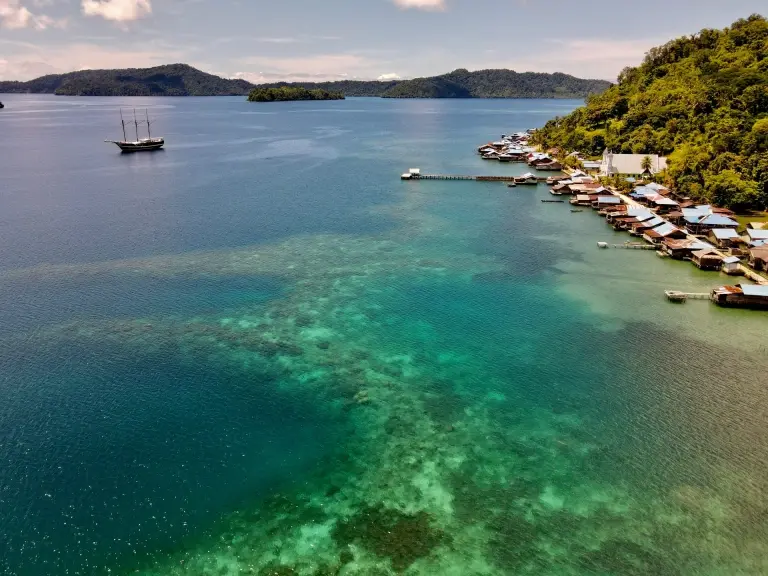 Aerial of Dewi Nusantara, Indonesia