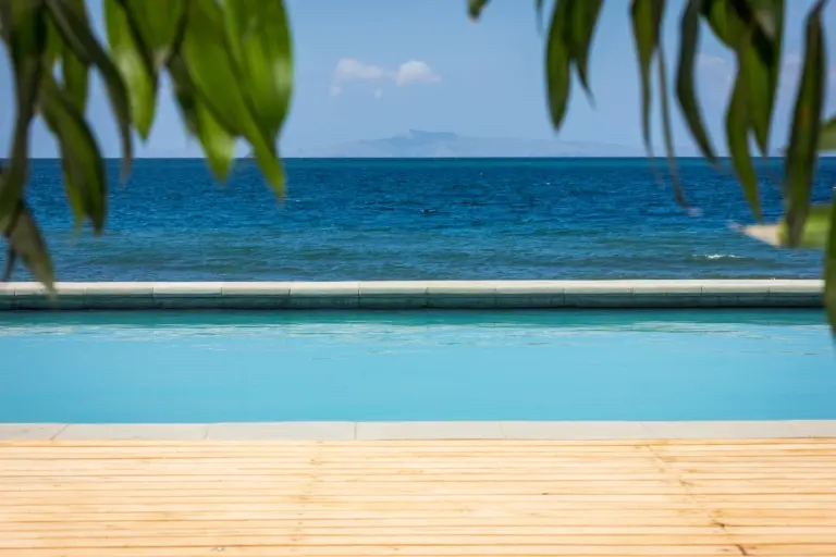 Swimming pool at Kalimaya Dive Resort in Komodo National Park, Indonesia