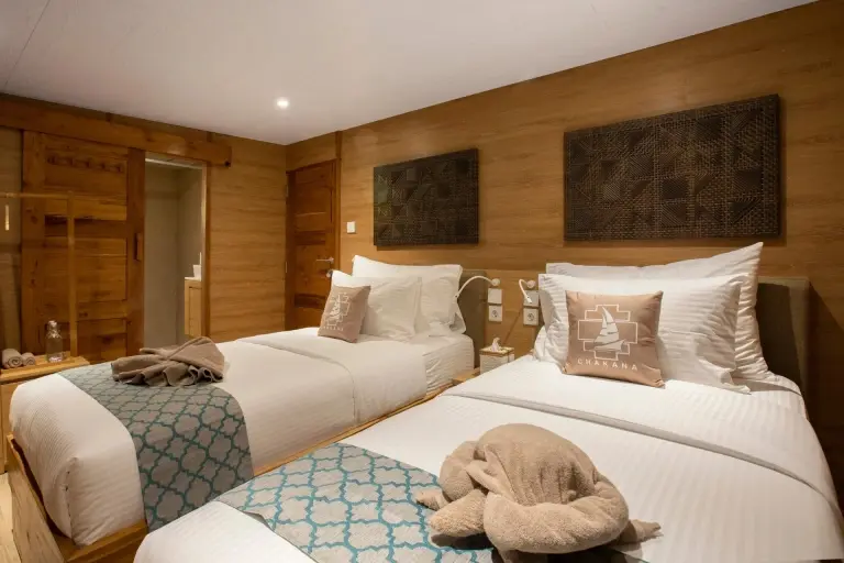 Superior twin cabin on Indo Master Liveaboard, Indonesia