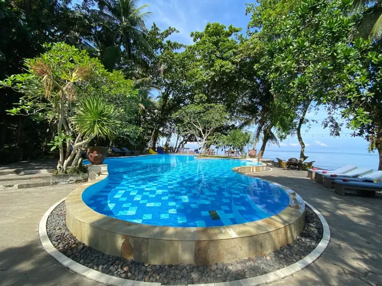 Swimming pool at Murex Manado Resort in Indonesia