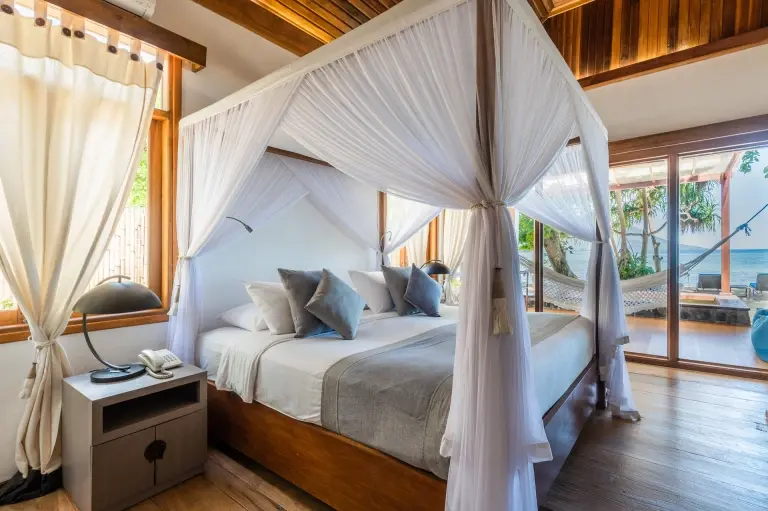 Luxury garden view villa at Siladen Resort & Spa in Indonesia