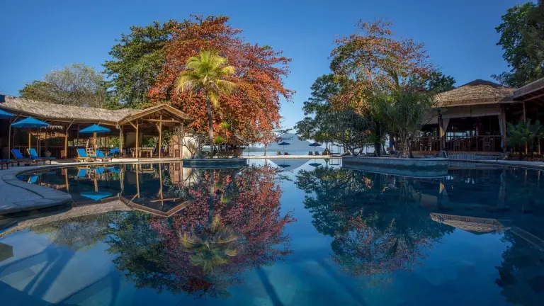 Swimming pool at Siladen Resort & Spa in Indonesia