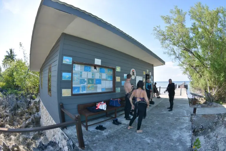 Dive centre at Virgin Cocoa Island Resort in Derawan, Indonesia