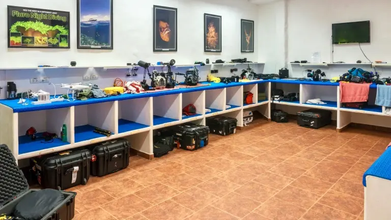 Camera room at Atlantis Dive Resort in Dumaguete, the Philippines
