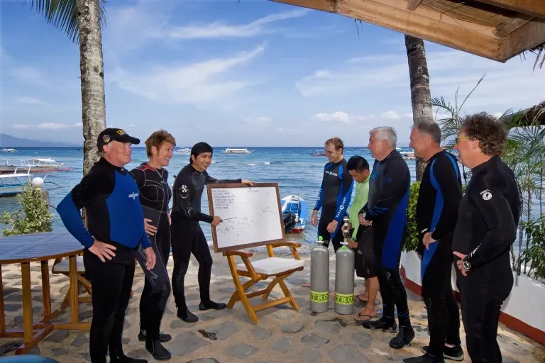 Briefing area at Atlantis Dive Resort in Puerto Galera, the Philippines